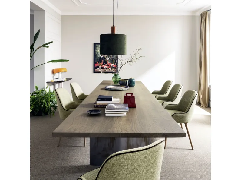 Tavolo Milano in rovere e acciaio di Alta Corte