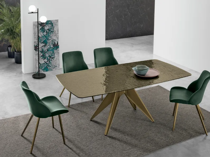 Tavolo Minosse in vetro di Target Point