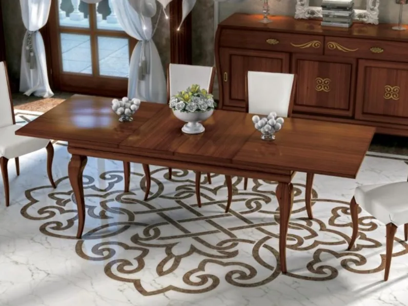 Tavolo Mirò art 4314 in Noce Medio di Padovani Mobili