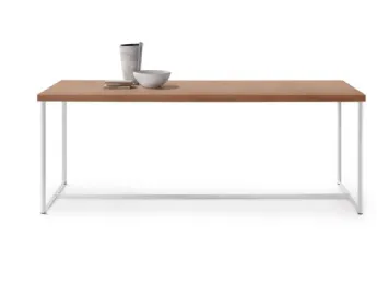 Tavolo in metallo e legno Moka di Flexform