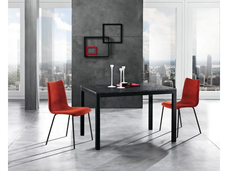 Tavolo Nabil in melaminico Antracite di MaxHome