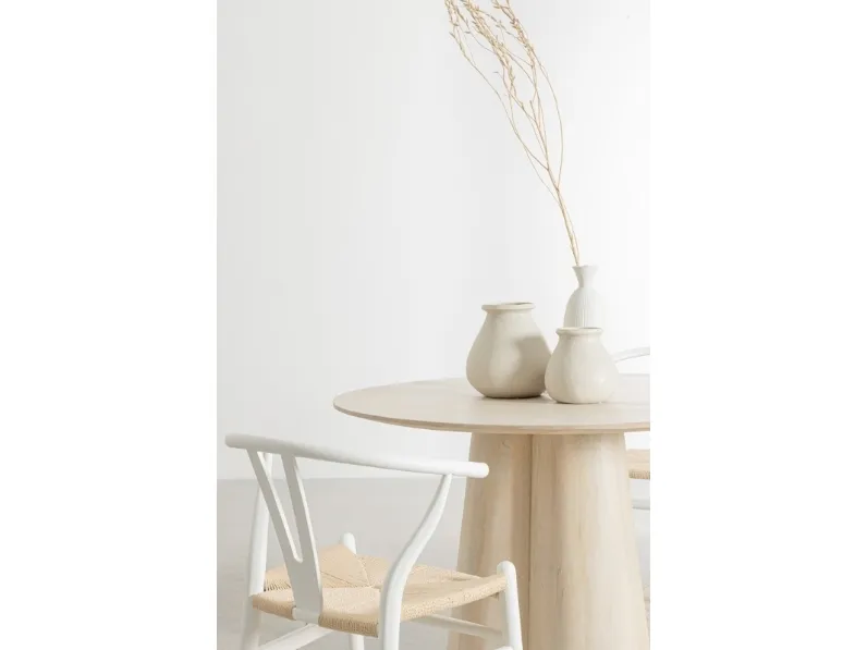 Tavolo rotondo in legno Nassor di Bizzotto