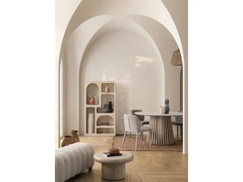 Tavolo rotondo in legno Odion di Bizzotto