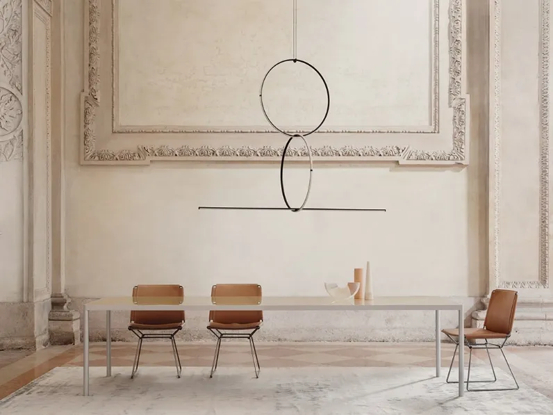 Tavolo Offset in Vetro di MDF Italia