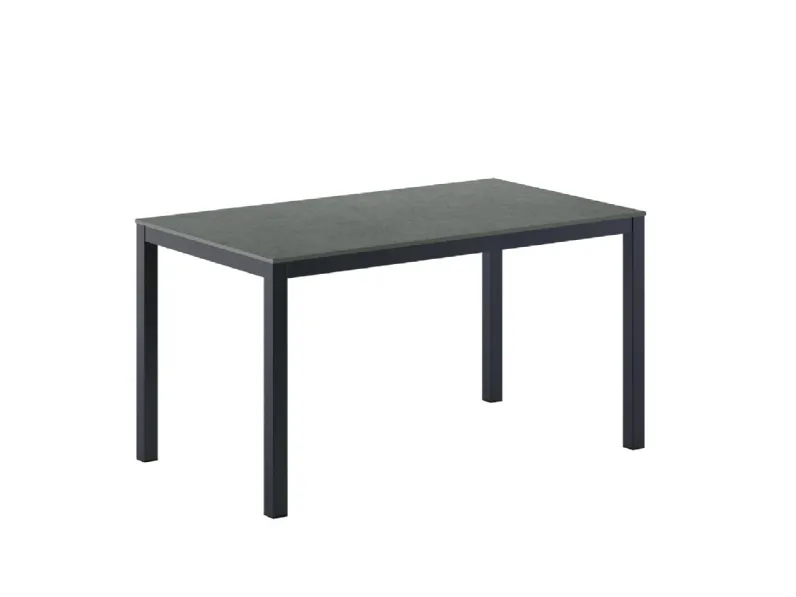 Tavolo allungabile Olimpo Caranto con piano in ceramica e struttura in metallo di Veneta Cucine