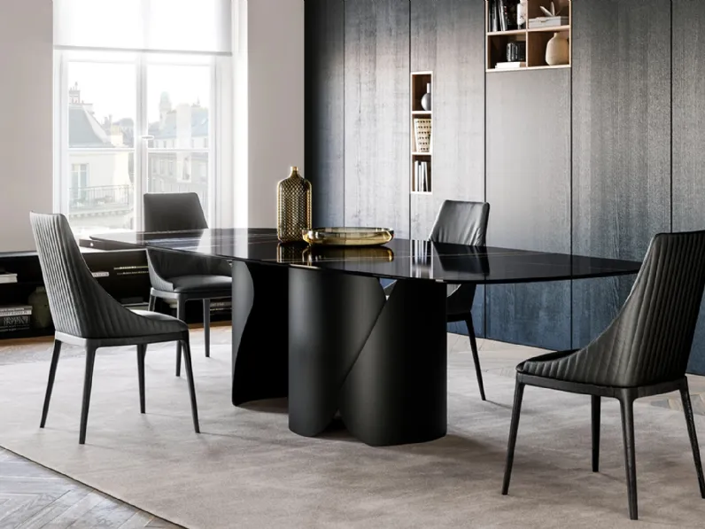 Tavolo Onda con top in ceramica di Eforma