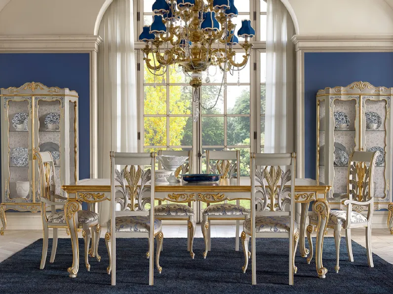 Tavolo Opera 6011 in legno laccato di Andrea Fanfani