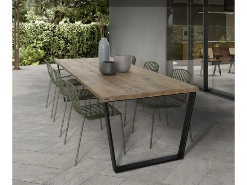 Tavolo Outdoor in legno trattato di Re-wood