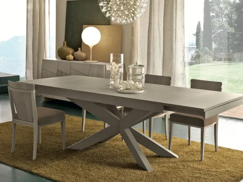 Tavolo rettangolare allungabile in legno Pandora di Modo 10