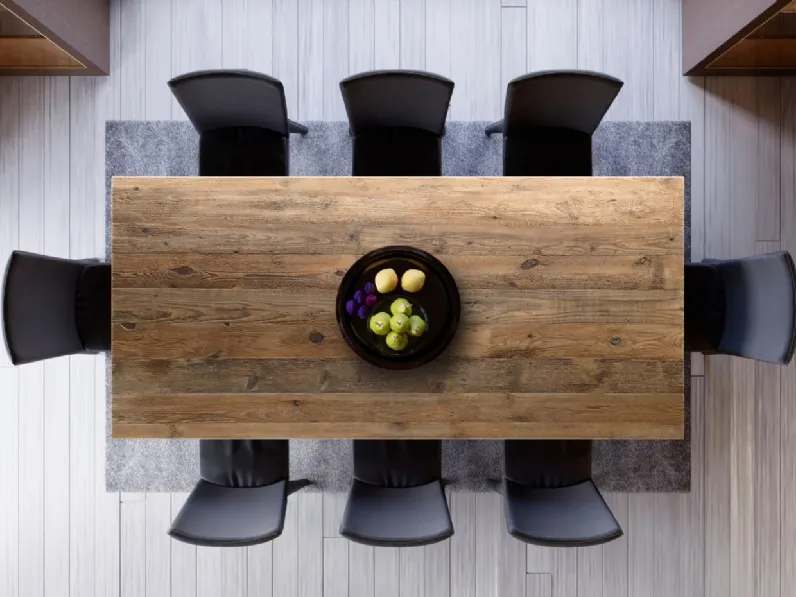 Tavolo Rettangolare 4|0 in legno di Re-wood