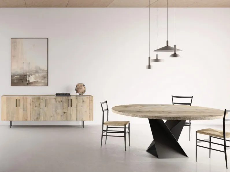 Tavolo Piano Rotondo 4|0 di Re-wood