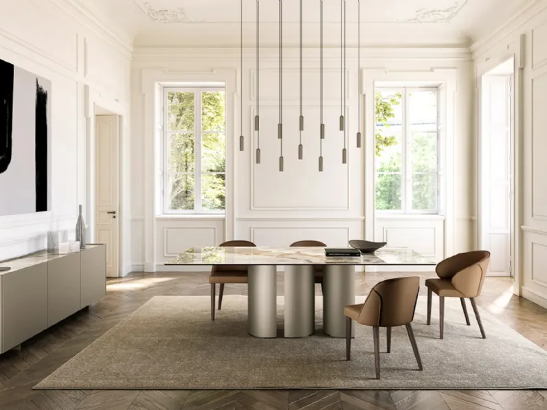 Tavolo Plai con top in ceramica di Eforma
