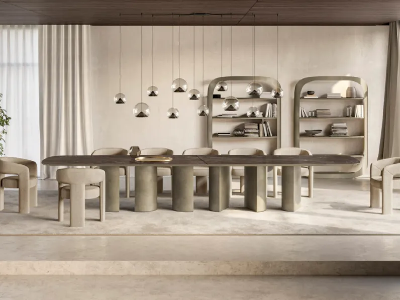 Tavolo Plai XL con top in ceramica di Eforma