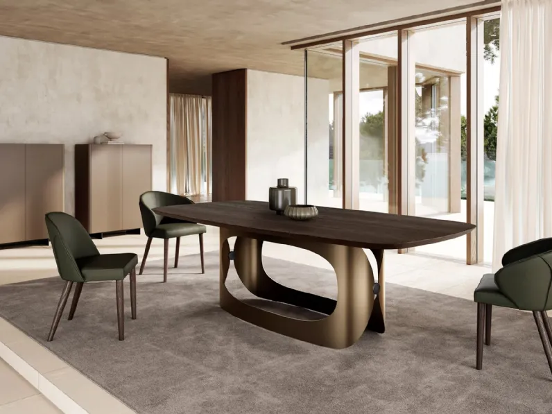 Tavolo Polifemo con top in legno di Eforma