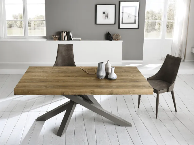 Tavolo allungabile Quark 180 28 di Gipi Le Sedie