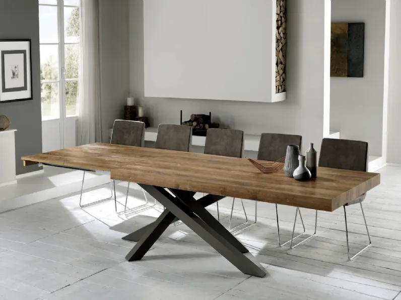 Tavolo allungabile Quark 180 28 di Gipi Le Sedie