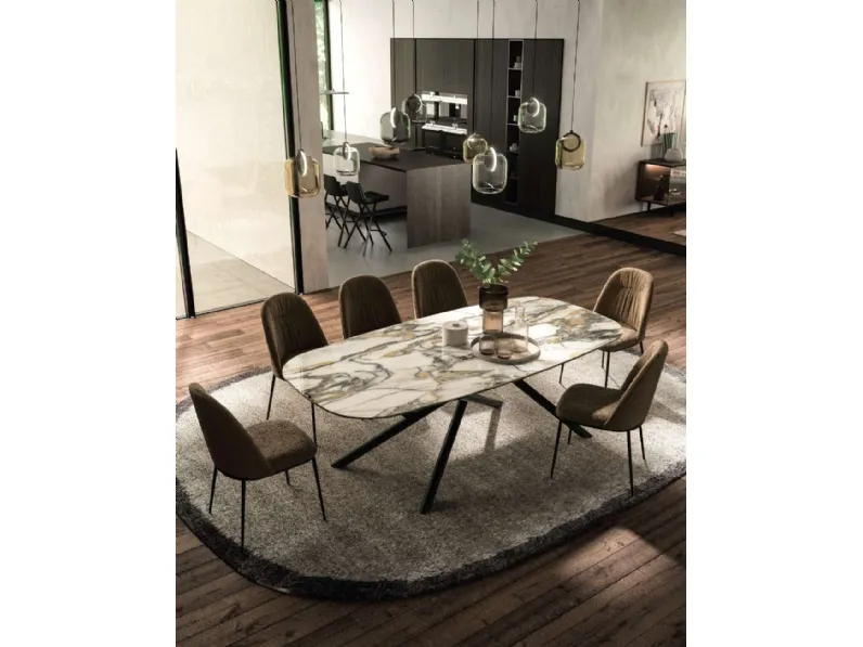 Tavolo fisso Random di Ozzio