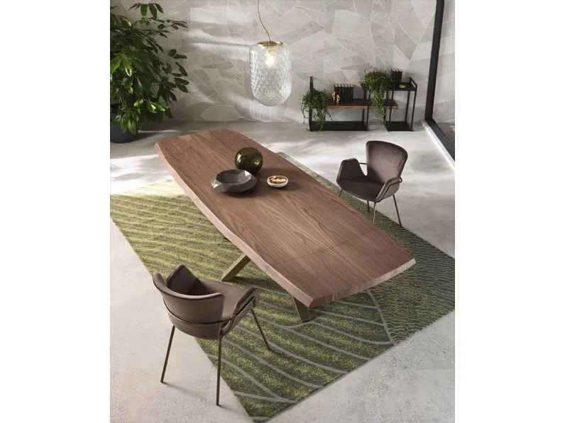 Tavolo allungabile in legno Shangai di Riflessi