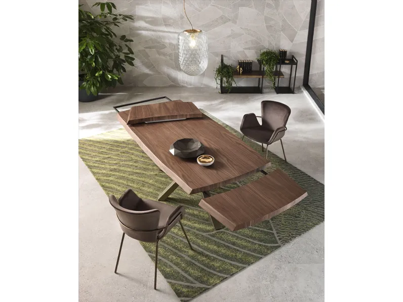 Tavolo allungabile in legno Shangai di Riflessi