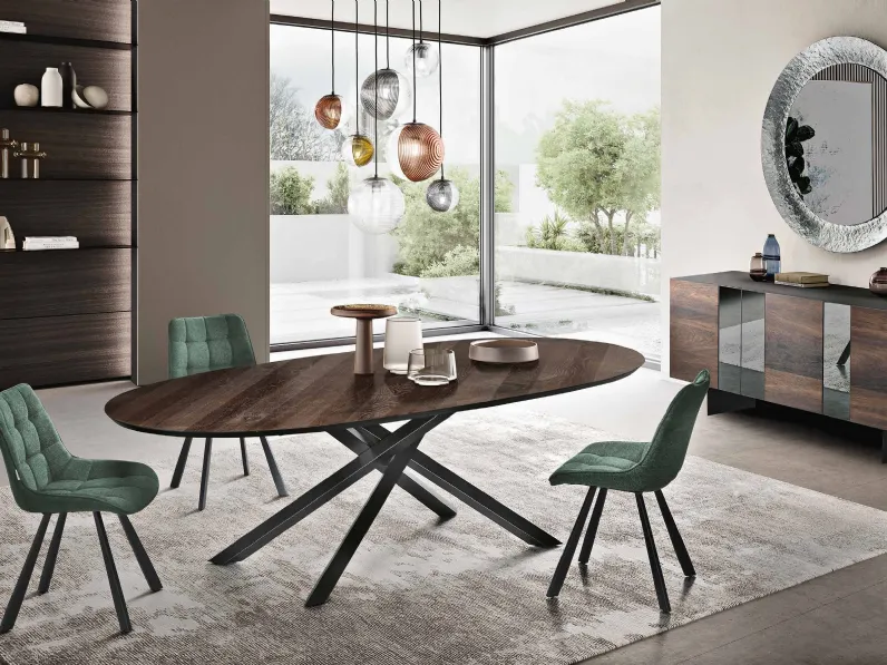 Tavolo ovale Ron di Capodarte