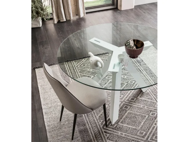 Tavolo rotondo Run di Maronese