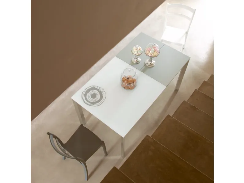 Tavolo allungabile in cristallo Ascanio di Ponti Terenghi