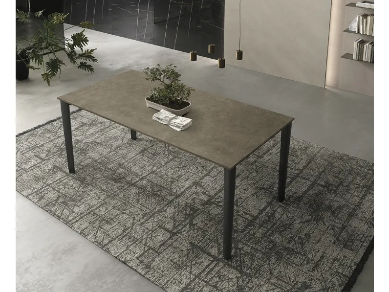 Tavolo fisso Yago in ceramica fokos terra di Sedit