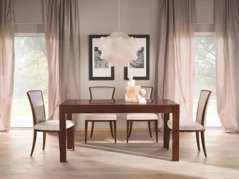 Tavolo rettangolare moderno in legno Varia Adam di Selva