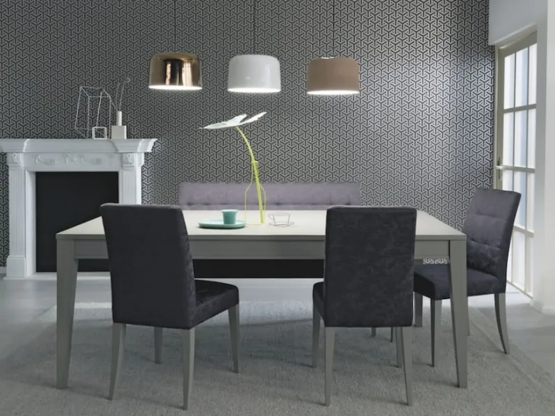 Tavolo rettangolare moderno in legno laccato Varia Gustav di Selva