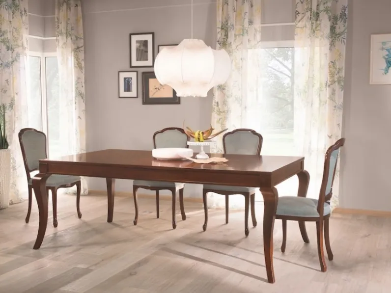 Tavolo classico rettangolare in legno Varia Sandra di Selva