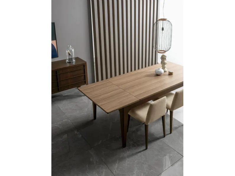 Tavolo allungabile Shanghai in noce canaletto di Modesign