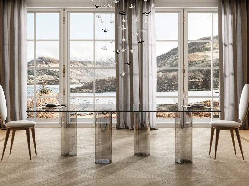 Tavolo in vetro Signore degli Anelli 72 di Reflex