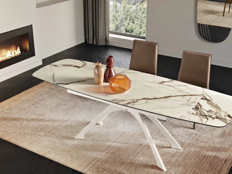 Tavolo Spider in gres porcellanato di Capodarte