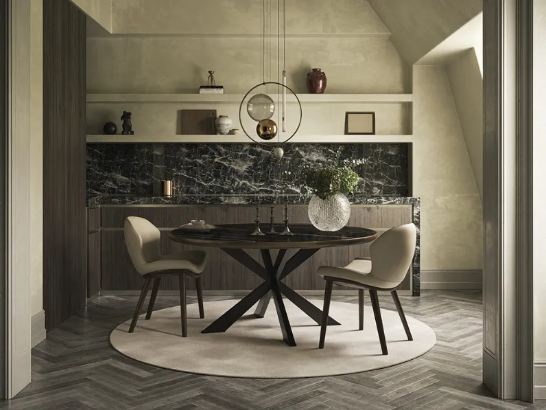 Tavolo Spider Keramik Premium Round di Cattelan Italia