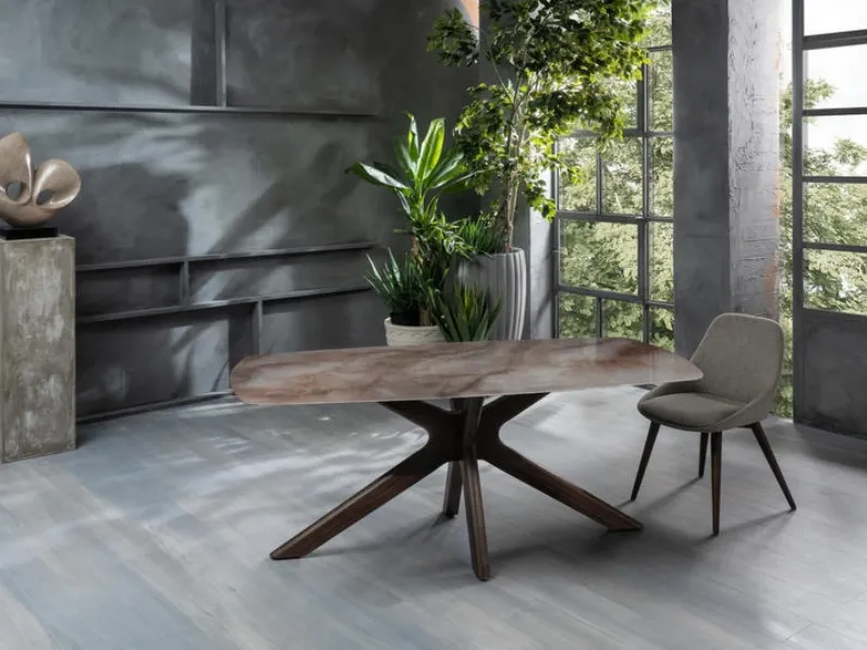 Tavolo Gemini in ceramica di Stones