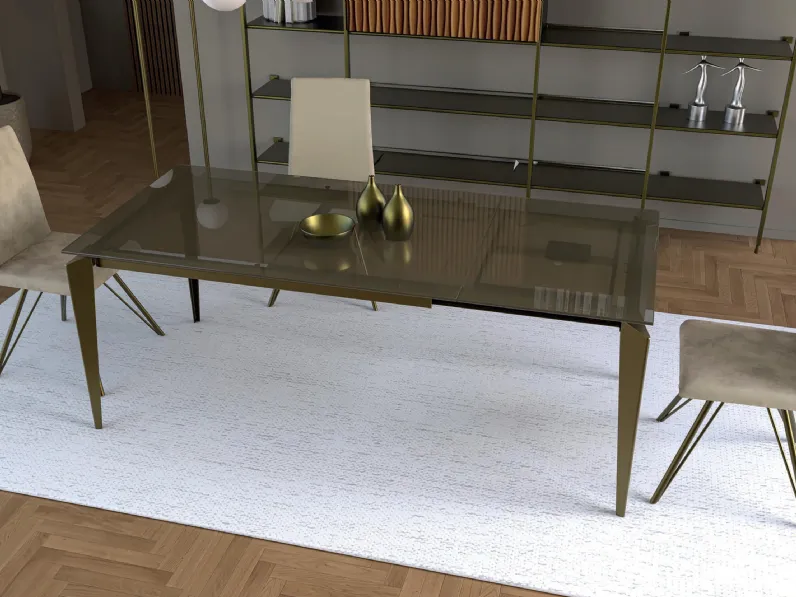 Tavolo Stylo-90G Vetro di Abitare Interior