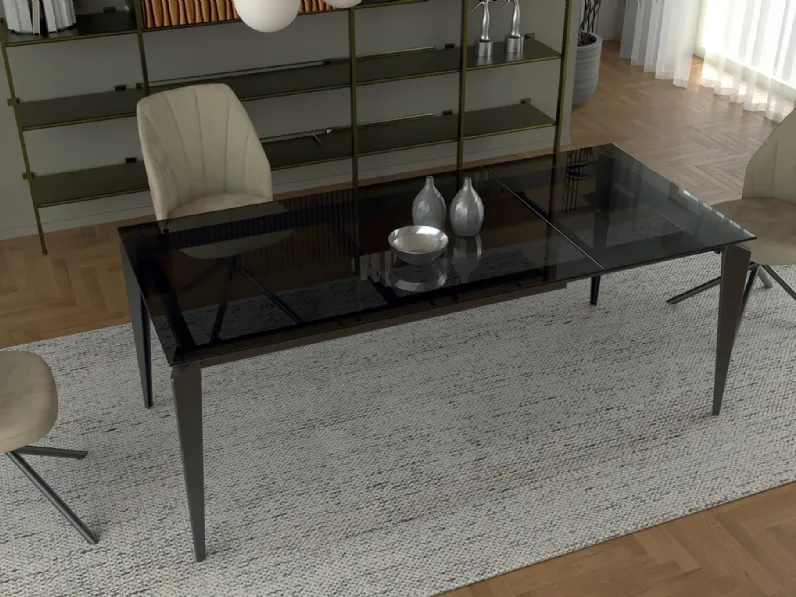 Tavolo Stylo-90G Vetro di Abitare Interior