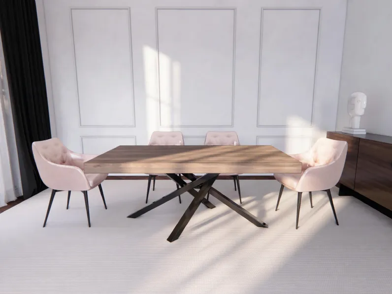 Tavolo T460 Sirio in Rovere naturale di AF Ferrero