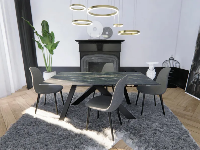 Tavolo allungabile T371 Ares di AF Ferrero