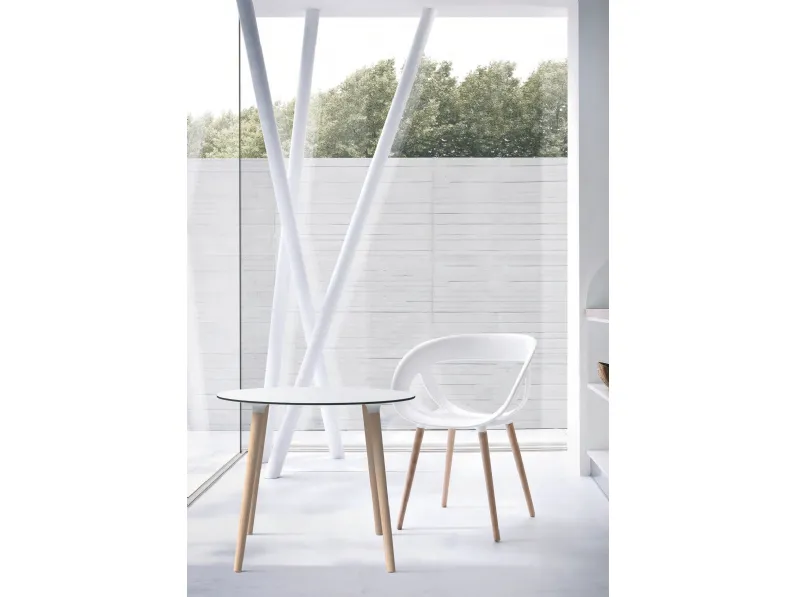 Tavolo T536 Orione in HPL bianco di AF Ferrero