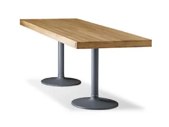 Table Pieds Corolle legno