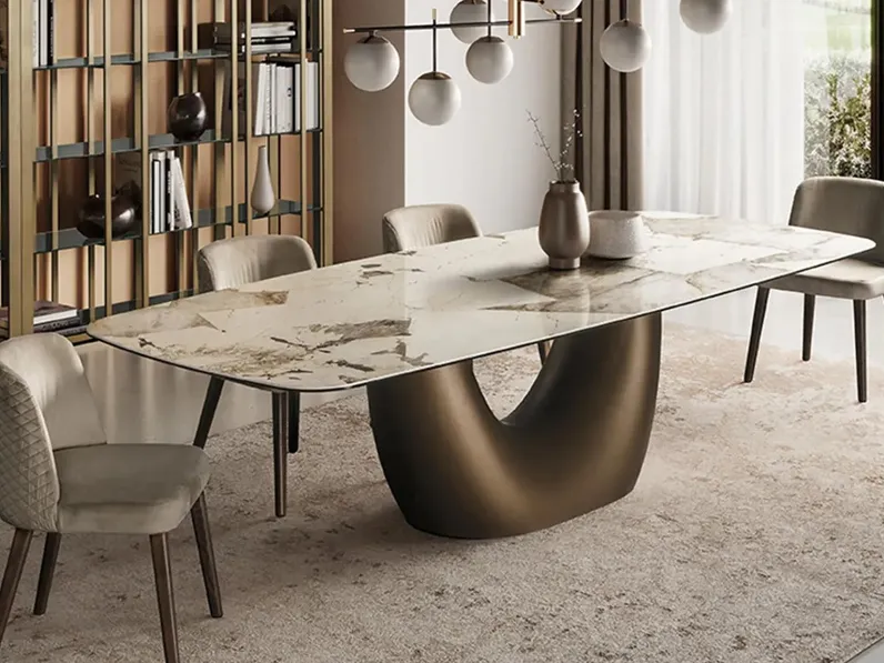 Tavolo in ceramica Taurus di Tafaruci