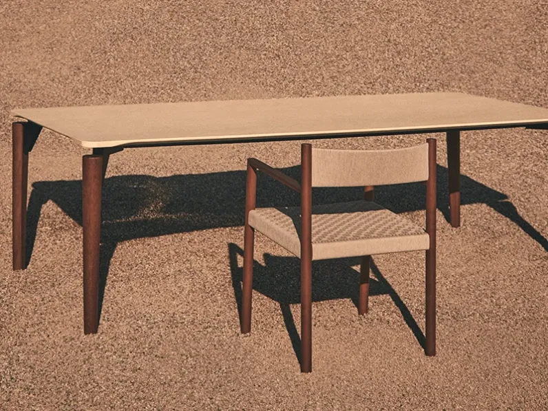 Tavolo ’95 Outdoor in pietra di De Padova