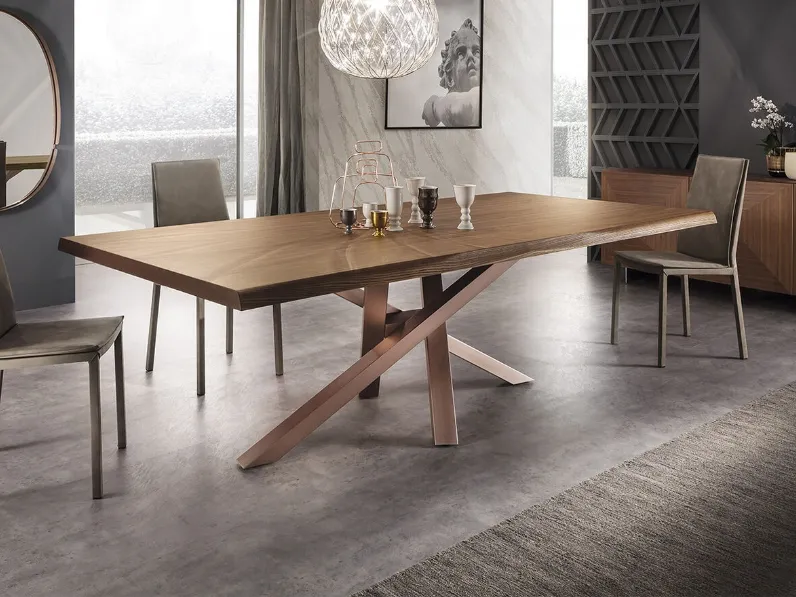 Tavolo in Noce Canaletto Shangai Legno di Riflessi