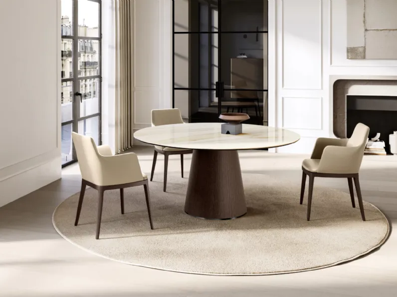 Tavolo Teo con top in ceramica di Eforma