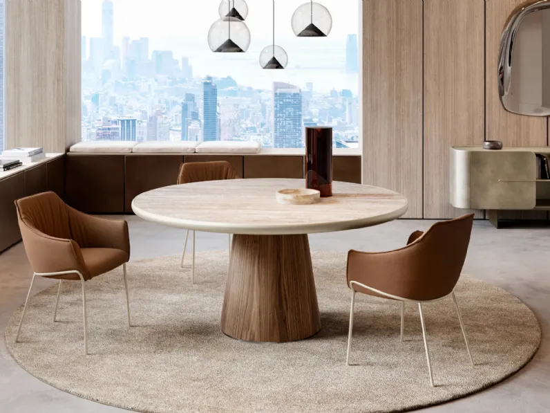 Tavolo Teo con top in ceramica king di Eforma