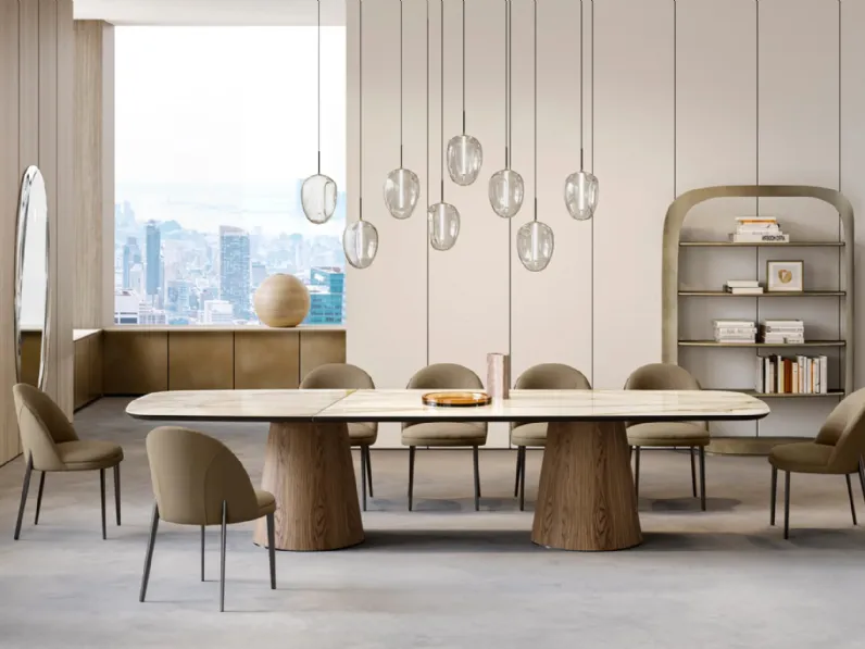 Tavolo Teo XL con top in ceramica di Eforma