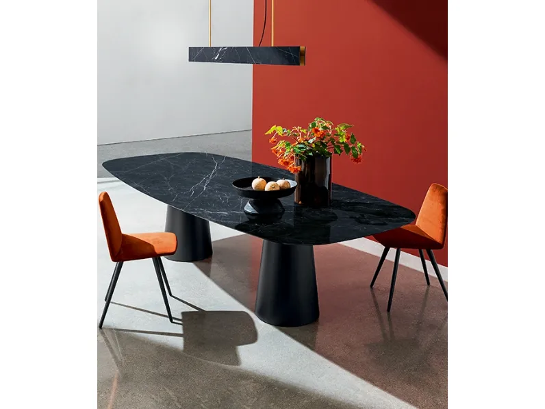 Tavolo Totem con due basi di Sovet