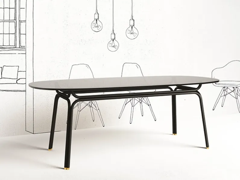 Tavolo Tubi di Minotti Italia