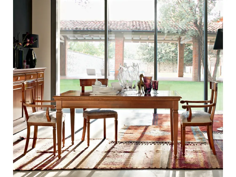 Tavolo allungabile in legno Tulipano di Le Fablier